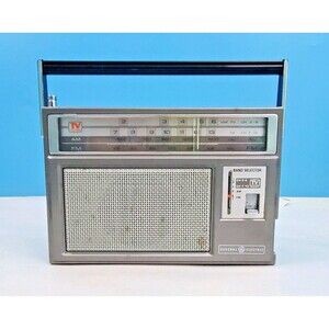 Vintage GE General Electric AM FM TV Sound Portable Transistor Radio Model...